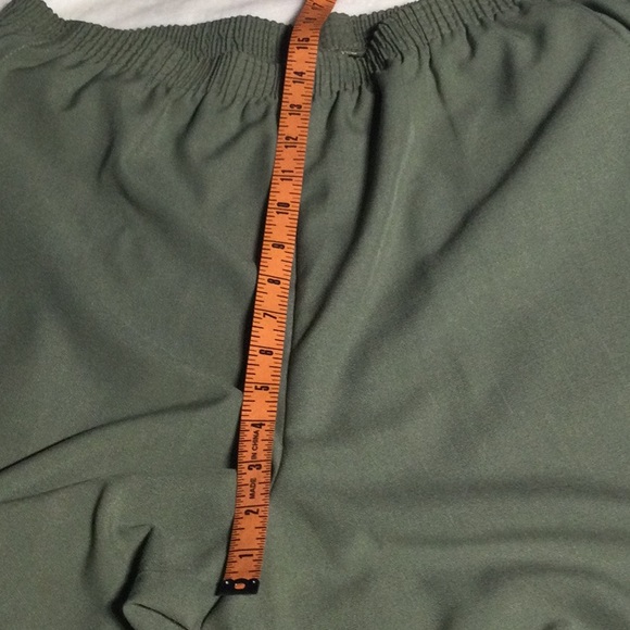 🍎 BRIGGS NEW YORK KHAKI GREEN SLACKS with ELASTIC WAISTBAND - Picture 13 of 16